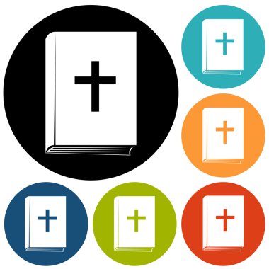 İncil, kitap Icons set