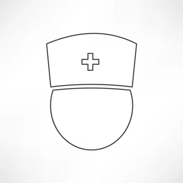 Medicina, enfermera, icono médico — Vector de stock