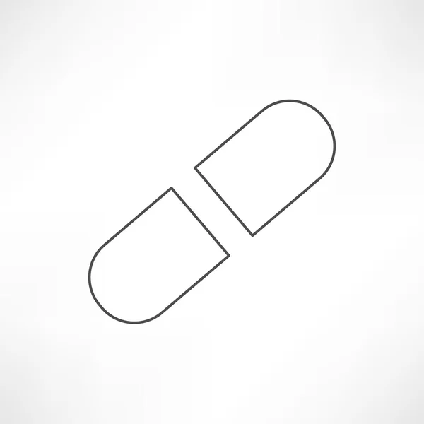 Medicina, icono de píldora — Archivo Imágenes Vectoriales