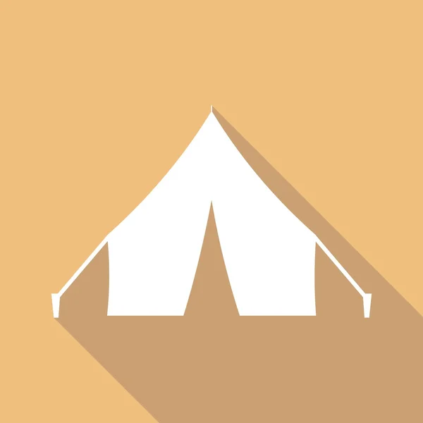 Палатка, кемпинг, икона путешествия — стоковый вектор
