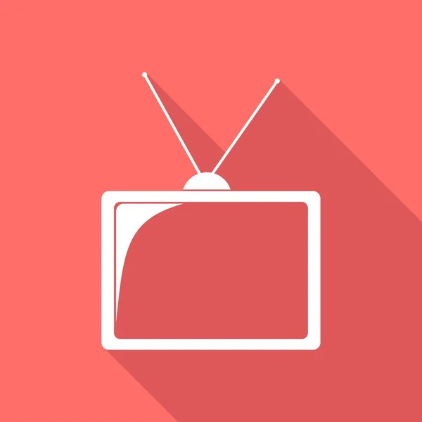 TV, icona della televisione — Vettoriale Stock