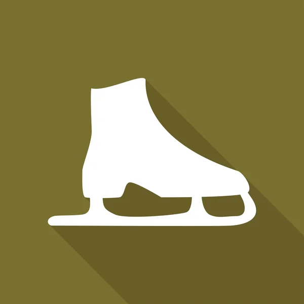 Icona di pattinaggio su ghiaccio, sport — Vettoriale Stock