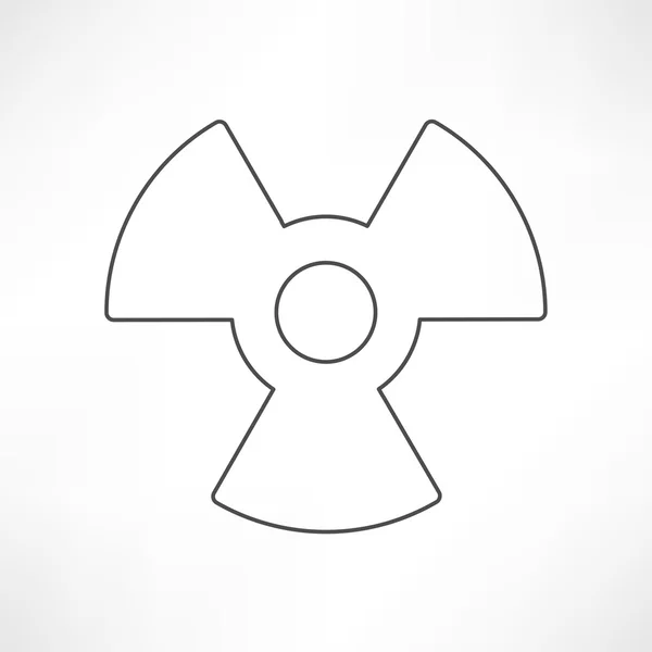 Strahlungssymbol, Gefahrensymbol — Stockvektor