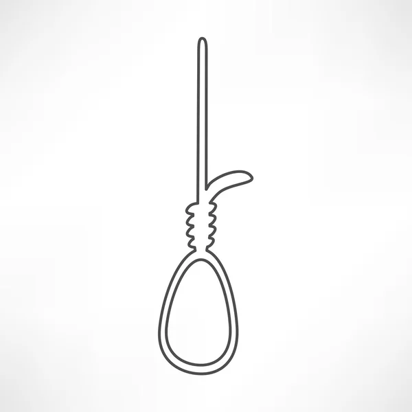 Icon of Noose, Rope — Stock Vector