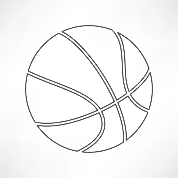Pictogram van basketbal bal — Stockvector