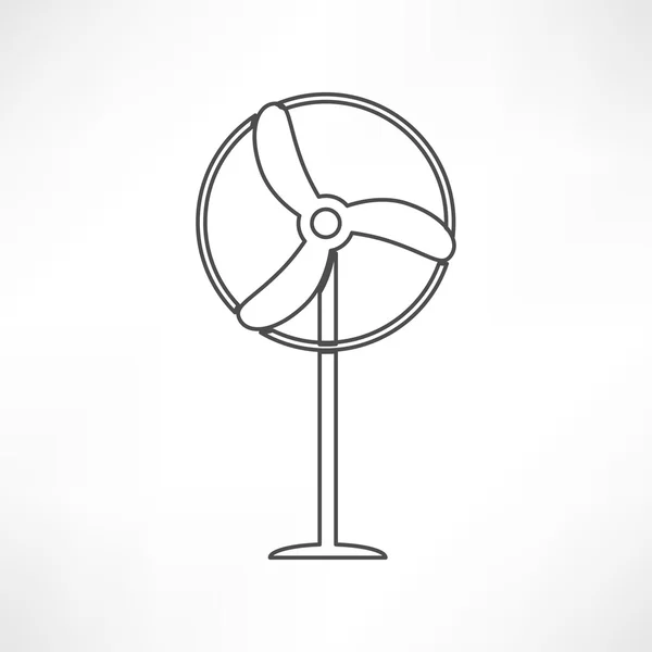 Pictogram van ventilator, schroef — Stockvector