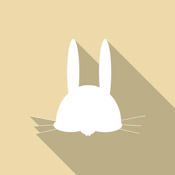 Liebre, icono de conejo — Vector de stock