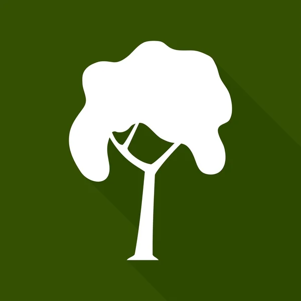 Icono de árbol, naturaleza — Vector de stock