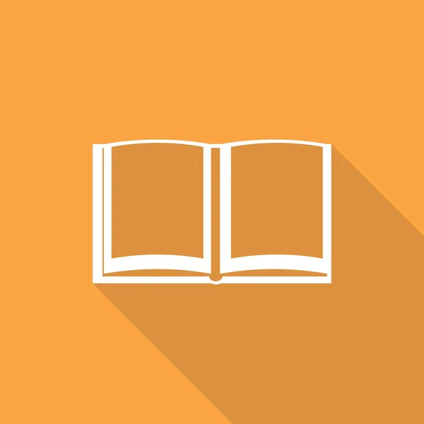 Icona del libro aperto, educazione — Vettoriale Stock