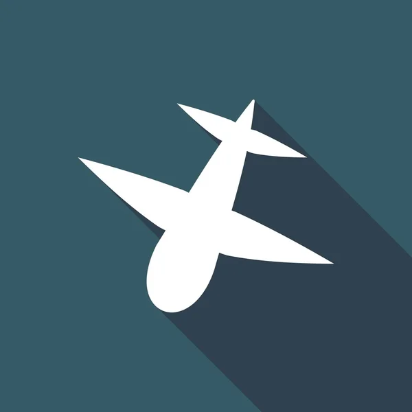 Икона самолета, путешествия — стоковый вектор