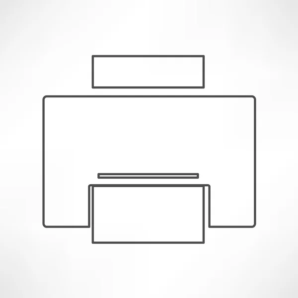 Printer, office-pictogram — Stockvector