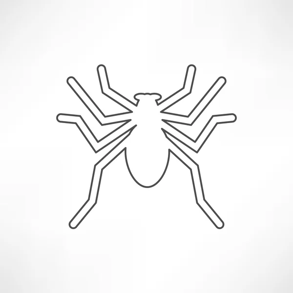 Icono de Araña, insecto — Vector de stock