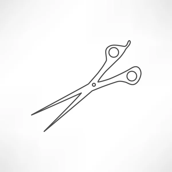 Икона ножниц, портной, парикмахер — стоковый вектор