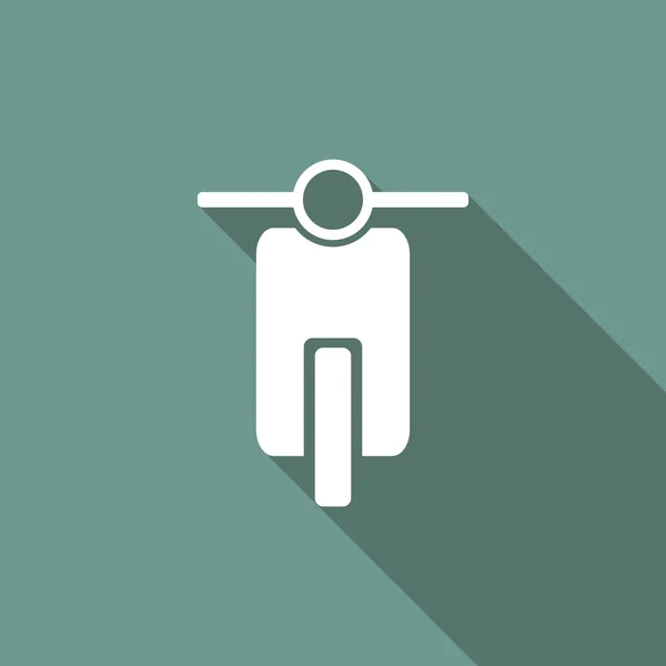 Voorzijde van de motorfiets, scooter pictogram — Stockvector