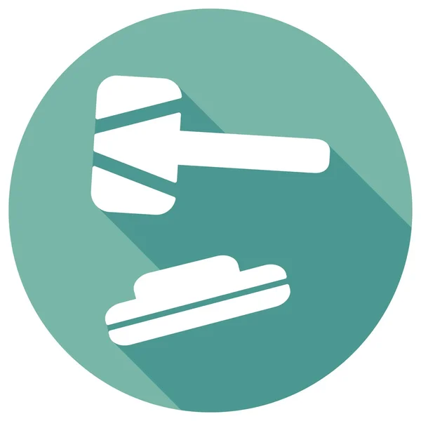 Hammer, gavel, lawyer icon — Stock Vector