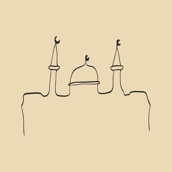 Ramadã, ícone da religião islâmica — Vetor de Stock