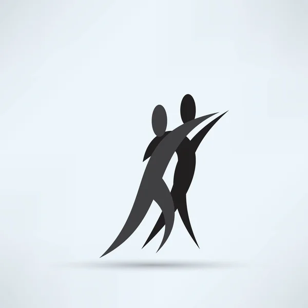 Dance, dancing couple icon — Stock Vector