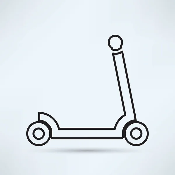 Scooter, icono de la bicicleta — Vector de stock