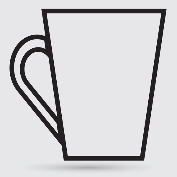 Tasse, icône de boisson — Image vectorielle