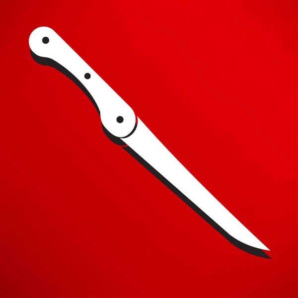 Bıçak, kap, mutfak simgesi — Stok Vektör