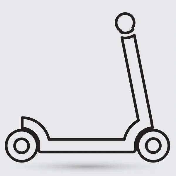 Scooter pour icône enfants — Image vectorielle