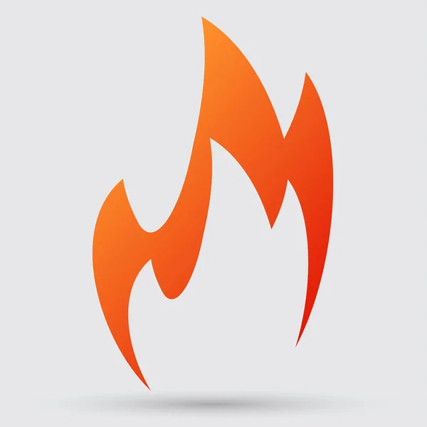 Fogo, ícone de chama — Vetor de Stock