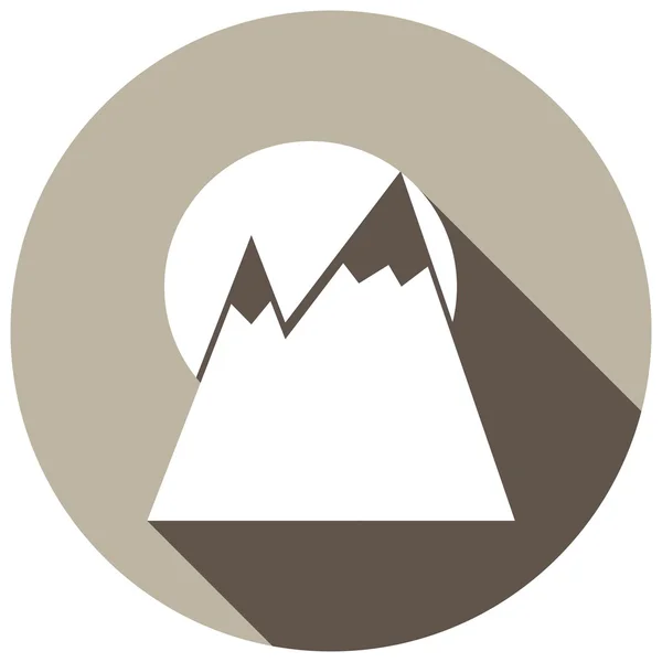 Mountains, travel icon — Stock Vector