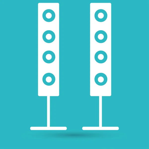 Audio, icono de sonido — Vector de stock