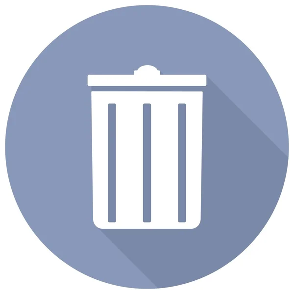 Odpadkový koš, odpadky ikonu — Stockový vektor