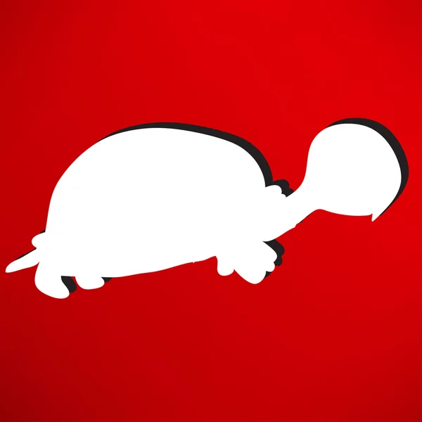 Schildkröte, Tier-Ikone — Stockvektor