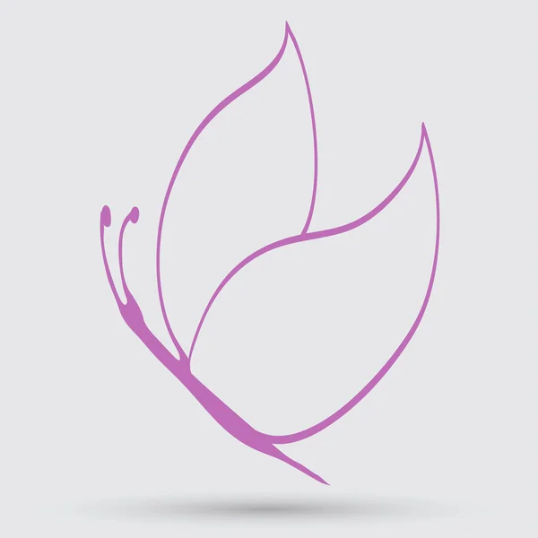 Absztrakt pillangó szimbólum — Stock Vector