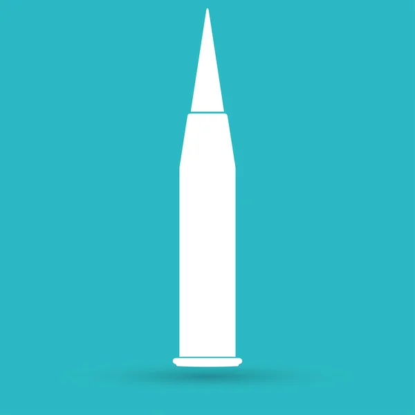 Munizioni, proiettile, icona dell'arma — Vettoriale Stock