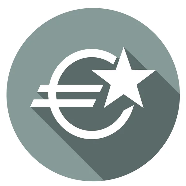 Euro, Geldikone — Stockvektor