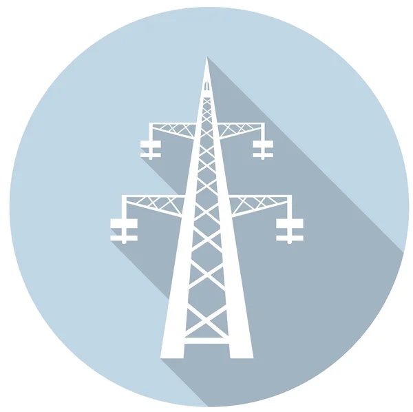 Power transmission tower icon — Stock Vector