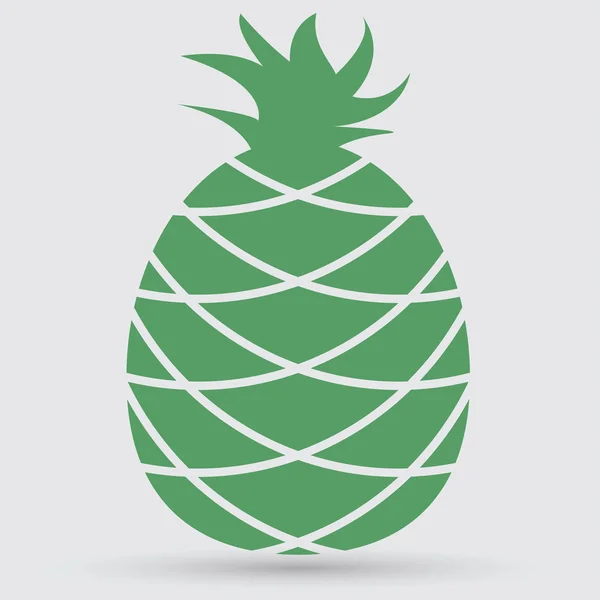 Ikona ananas ovoce — Stockový vektor