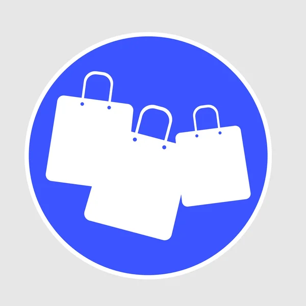 Bolsas de compras, icono de venta — Archivo Imágenes Vectoriales