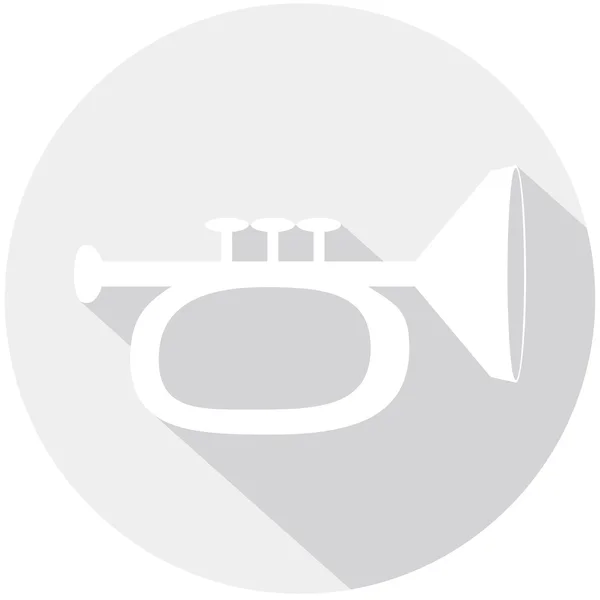 Ikona trumpeta, hudba — Stockový vektor