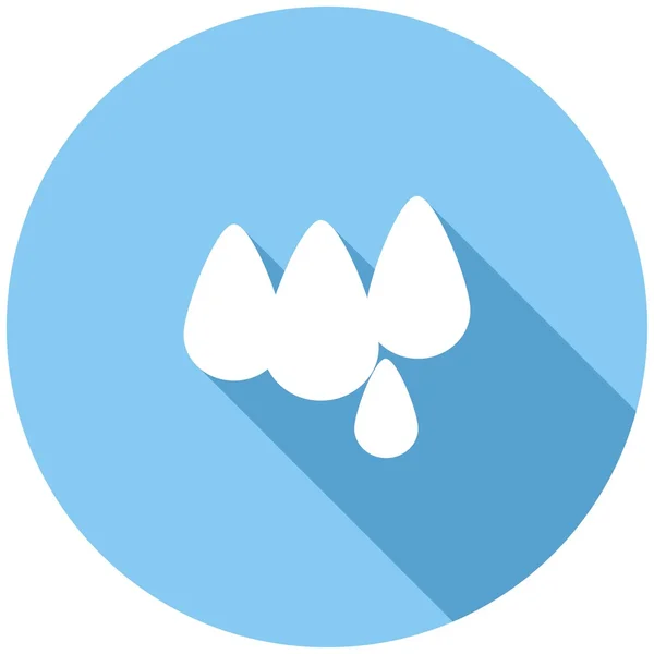 Gouttes, eau, icône de pluie — Image vectorielle