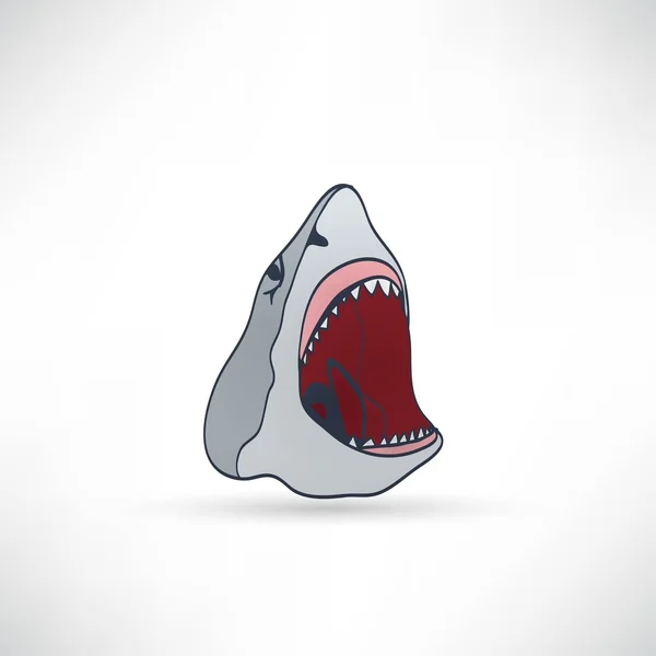 Cartoon Shark teken — Stockvector