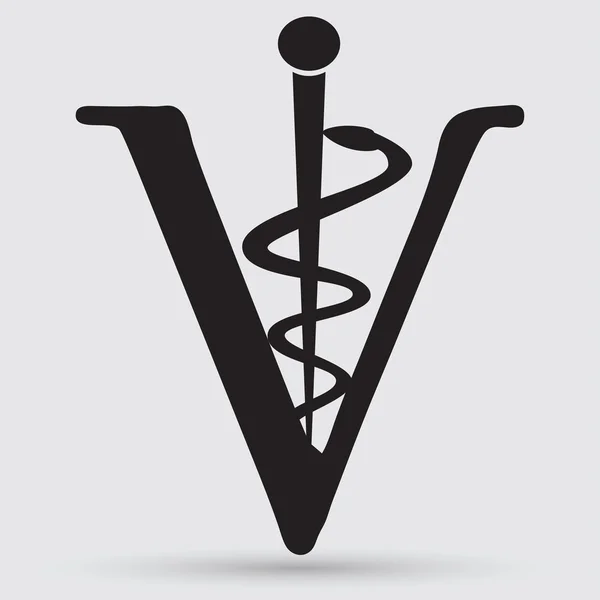 Veterinário, ícone de medicina animal de estimação — Vetor de Stock