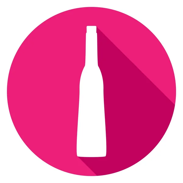 Botol anggur, ikon minuman - Stok Vektor