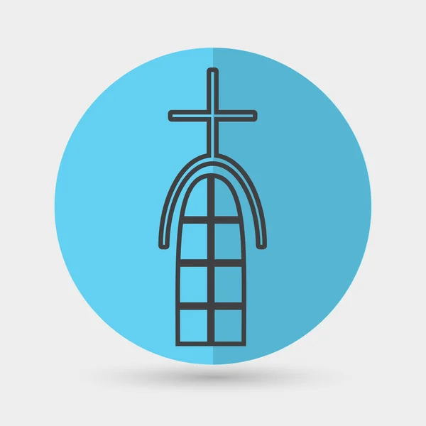 Kościół, Katedra ikona — Wektor stockowy