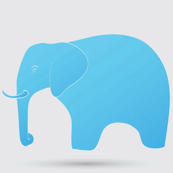 Elephant, animal icon — Stock Vector
