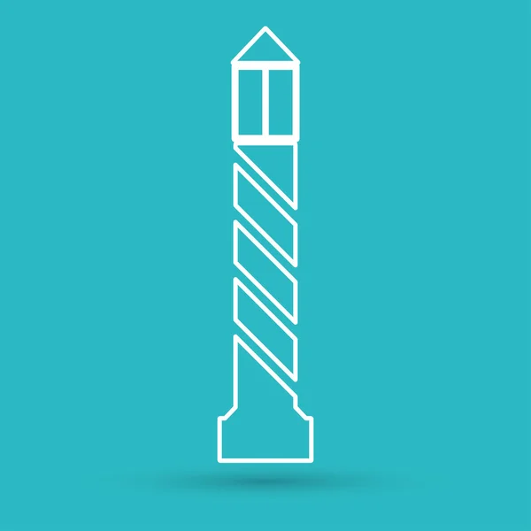Leuchtturm, Ikone der Seereise — Stockvektor