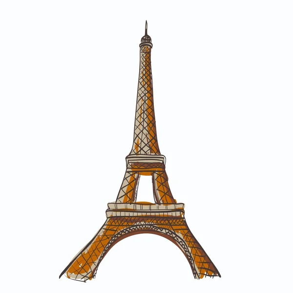 Symbole de tour eiffel — Image vectorielle