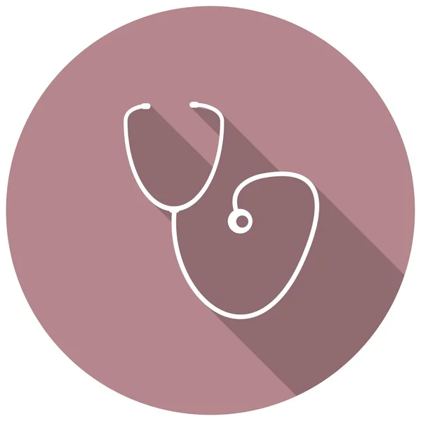 Medycyna, stetoskop ikona — Wektor stockowy