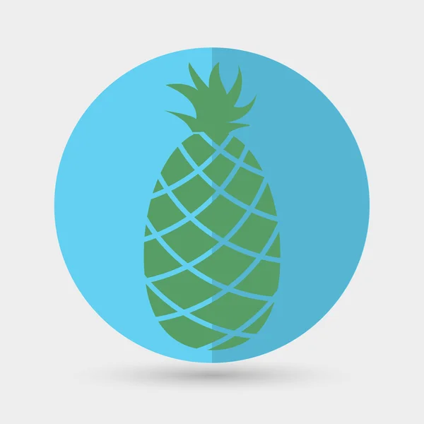 Piña, icono de la fruta — Archivo Imágenes Vectoriales