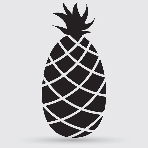 菠萝，水果图标 — 图库矢量图片