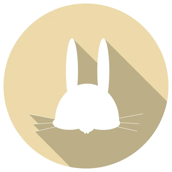 Liebre, animal, icono de Pascua — Vector de stock