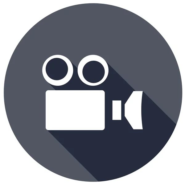Oude camera, video pictogram — Stockvector